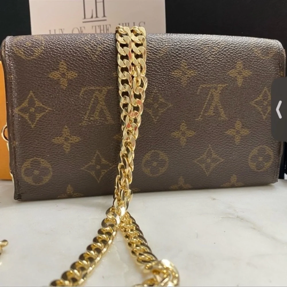 Authentic Louis Vuitton Monogram Trifold Crossbody